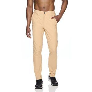 New Men's Reebok Anchor Tapered 5-Pocket Performance Pants Humus